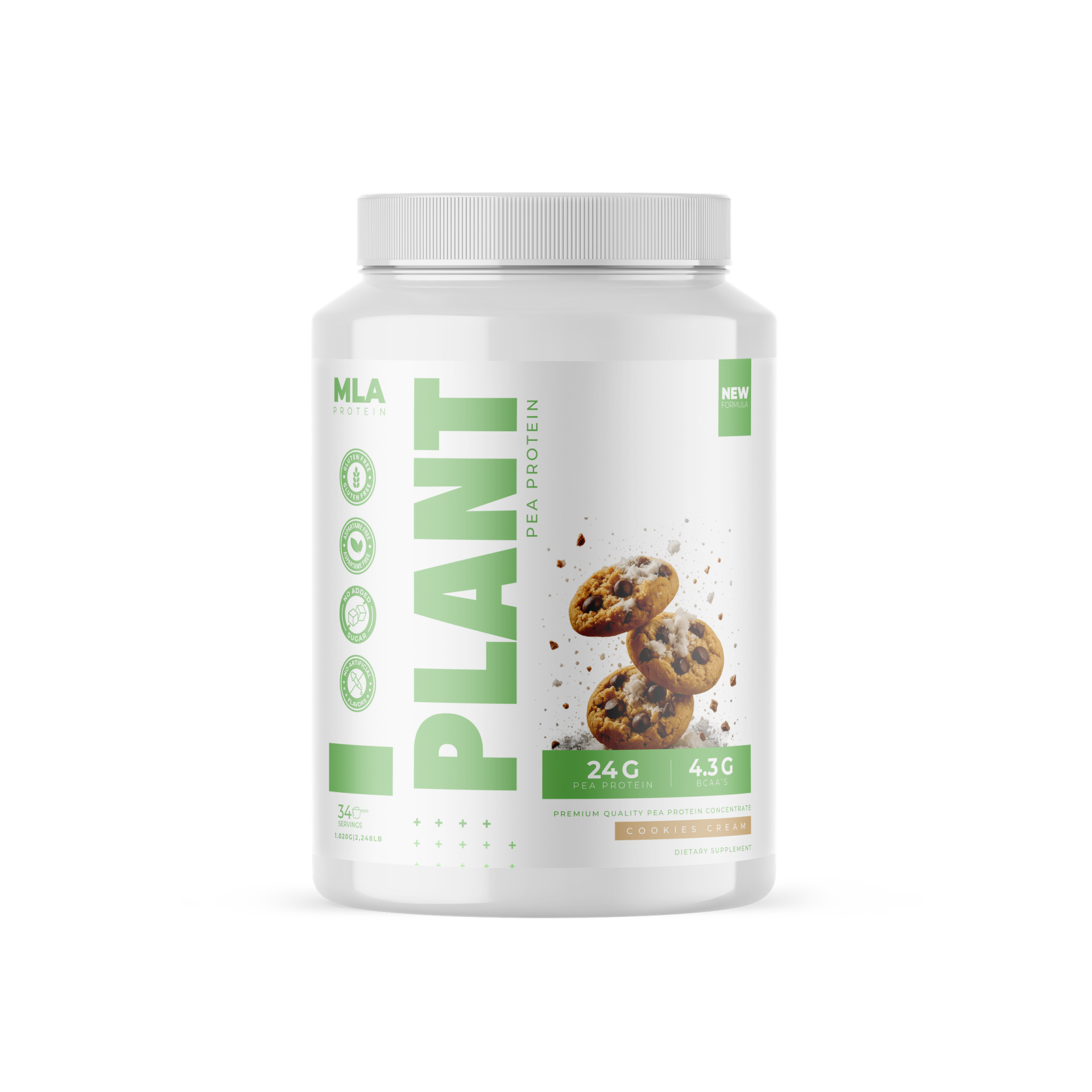 Bezelye Proteini Kurabiye - 1020g (34 servis)