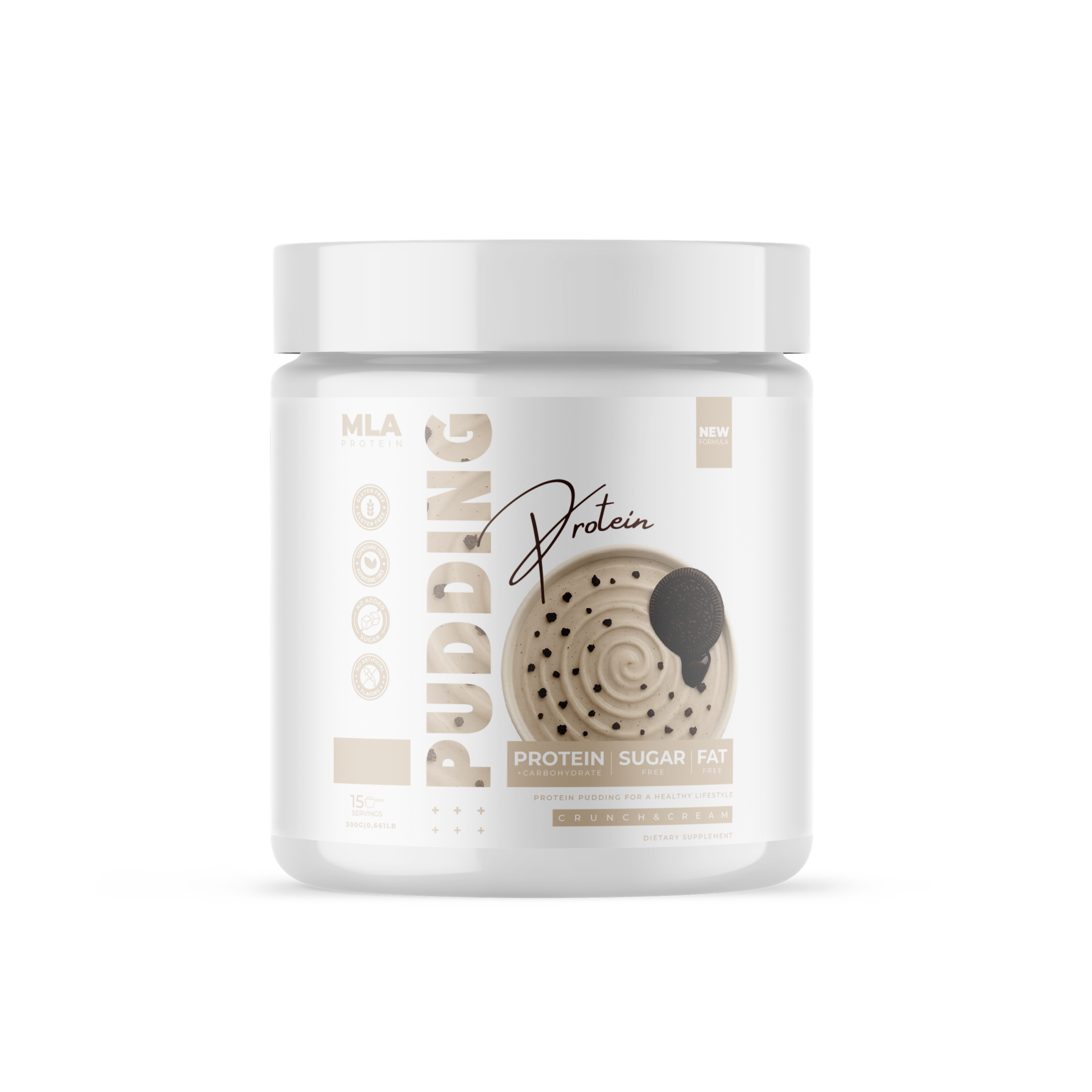 Protein Puding Cookie Cream - 300g (15 servis)
